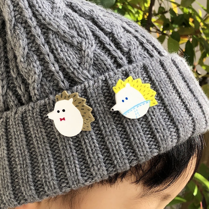 ハリネズミ ブローチ