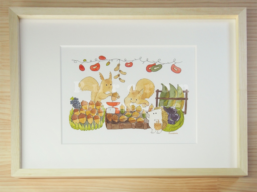 原画「エゾリスのお店」