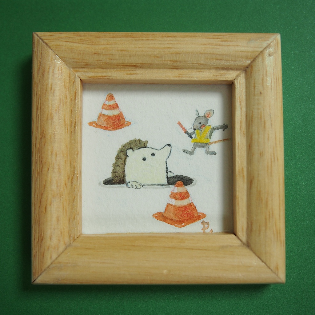 ミニ原画「ひみつの近道」