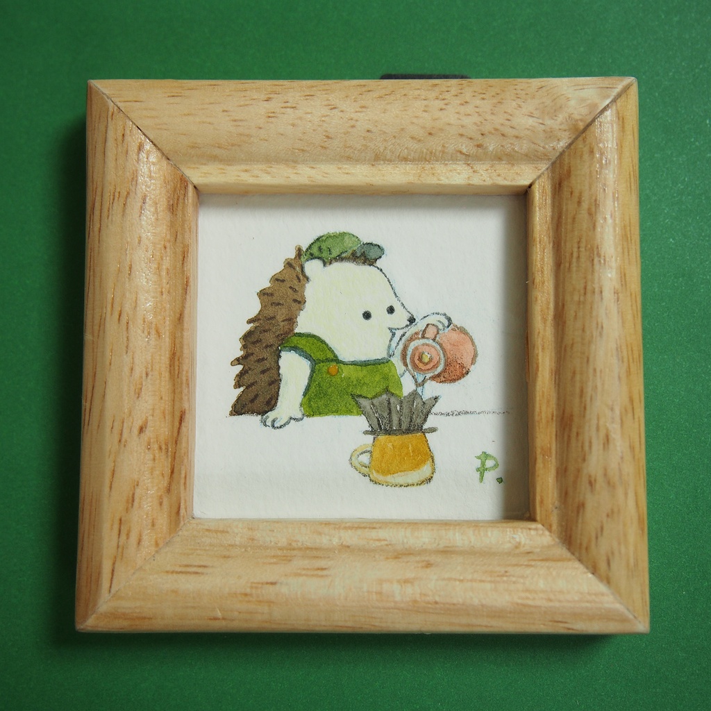 ミニ原画「ゆっくりしていきませんか」