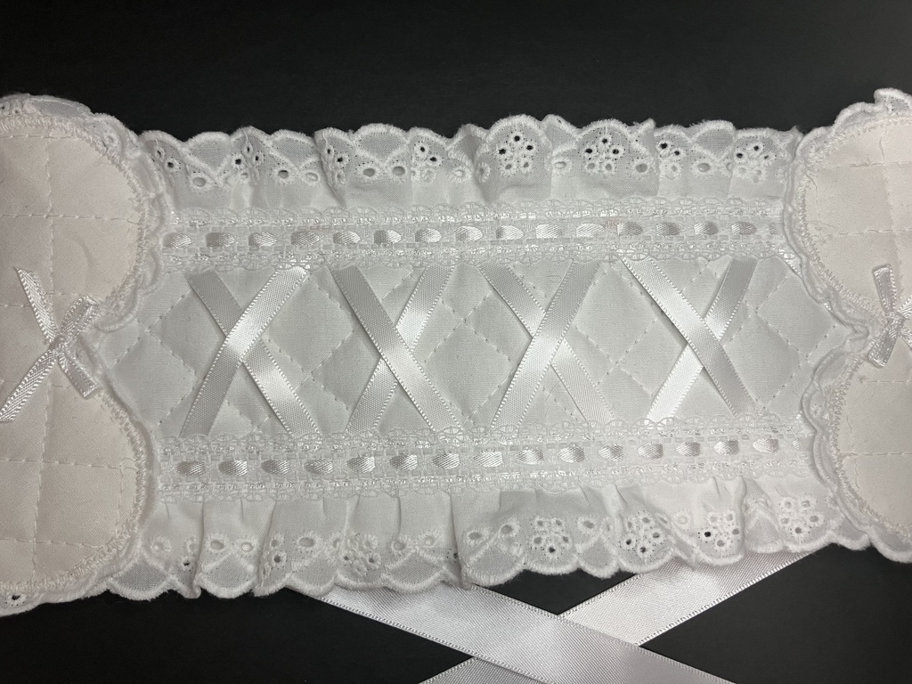 🤍ホワイトキルトのハートヘッドドレス🤍