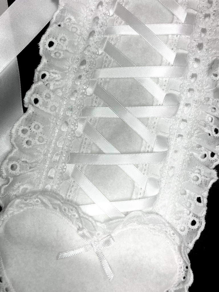 🤍モコモコフリースなホワイトハートヘッドドレス🤍