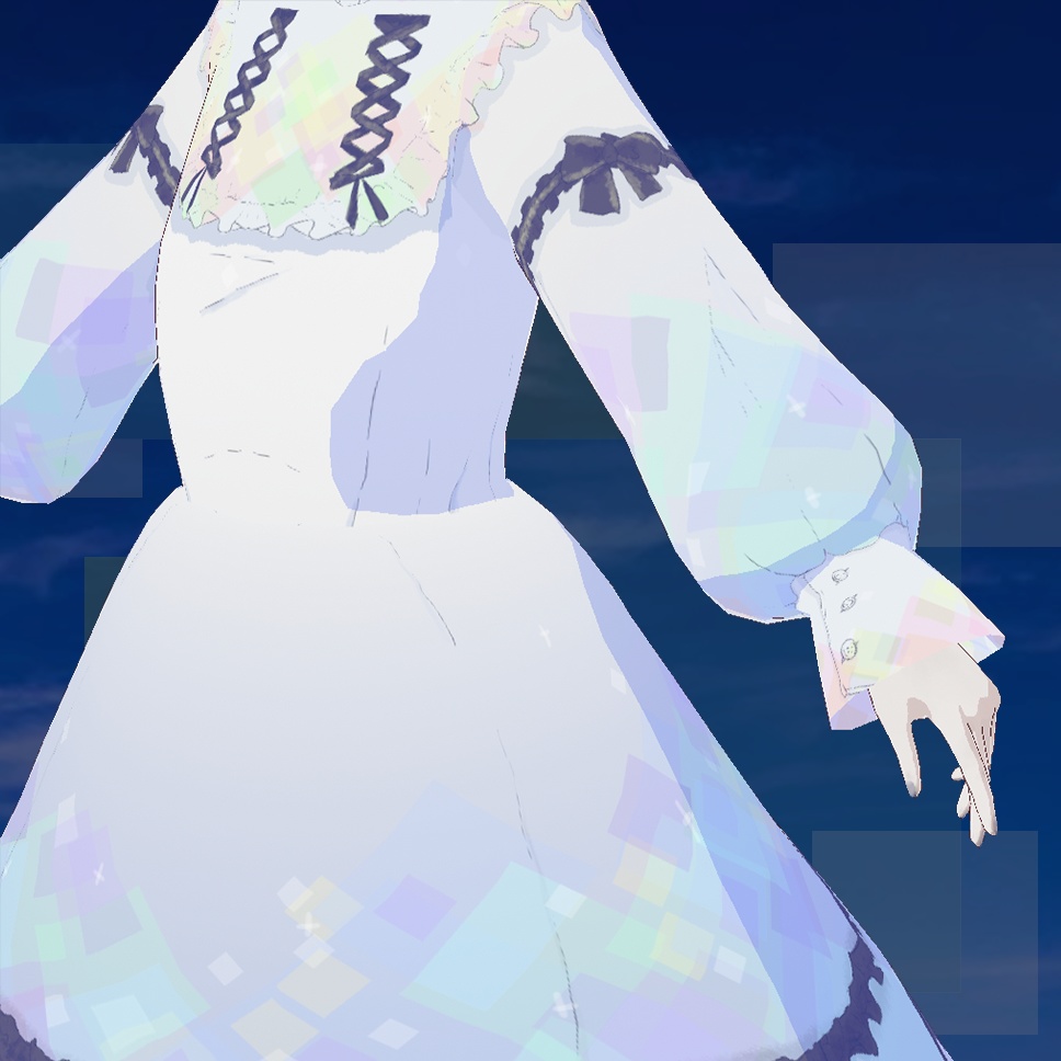 【Vroid】 プリズムワンピースセット