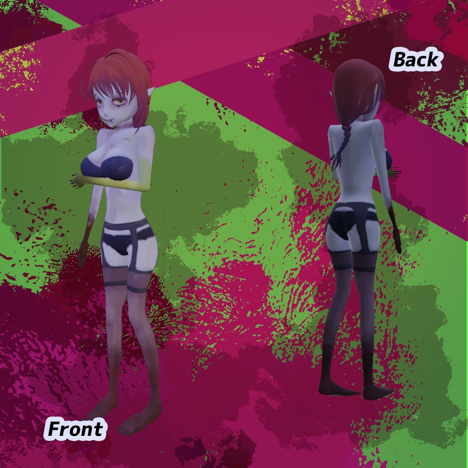 【オリジナル3Dモデル】アンデッドレディ