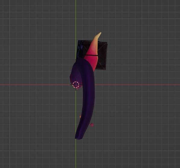 【VRChat想定アクセサリ】目玉ランタン付き尻尾