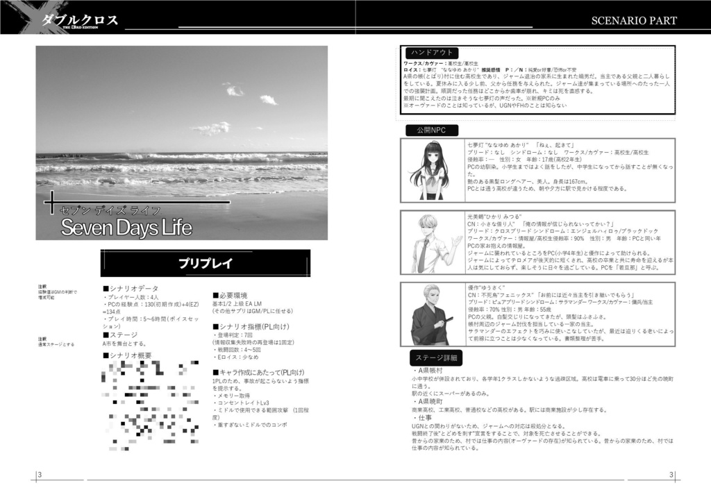 【DX3rdシナリオ集】A few stories【DL版】SPLL:E113057