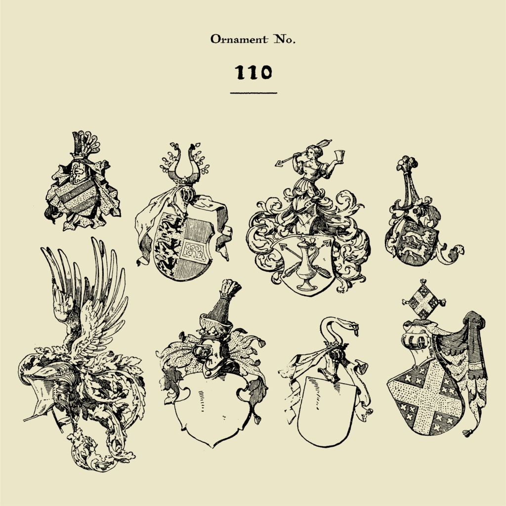 【装飾素材集】Ornament material vol.03|白黒無料/金銀有料