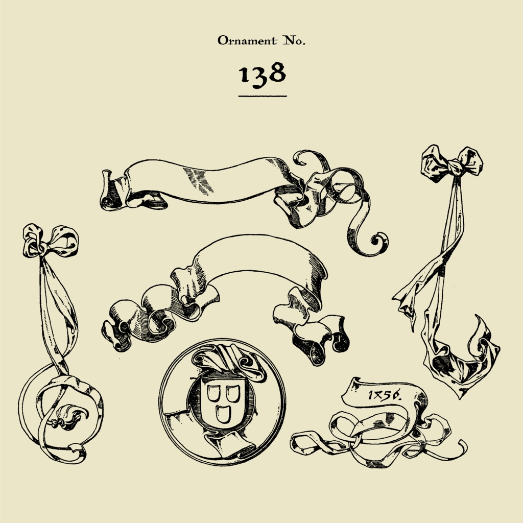 【装飾素材集】Ornament material vol.03|白黒無料/金銀有料