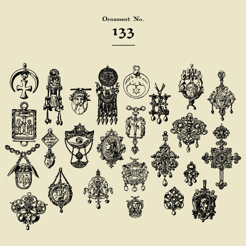 【装飾素材集】Ornament material vol.03|白黒無料/金銀有料