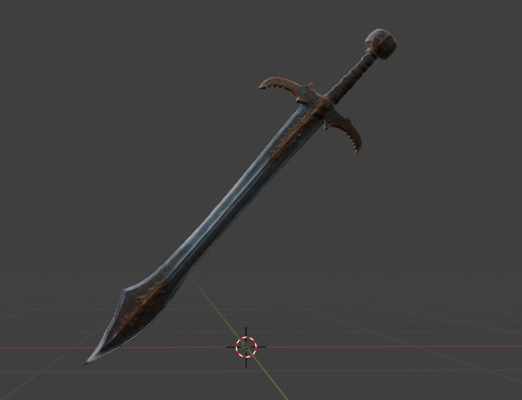 錆びた剣(3Dモデル)
