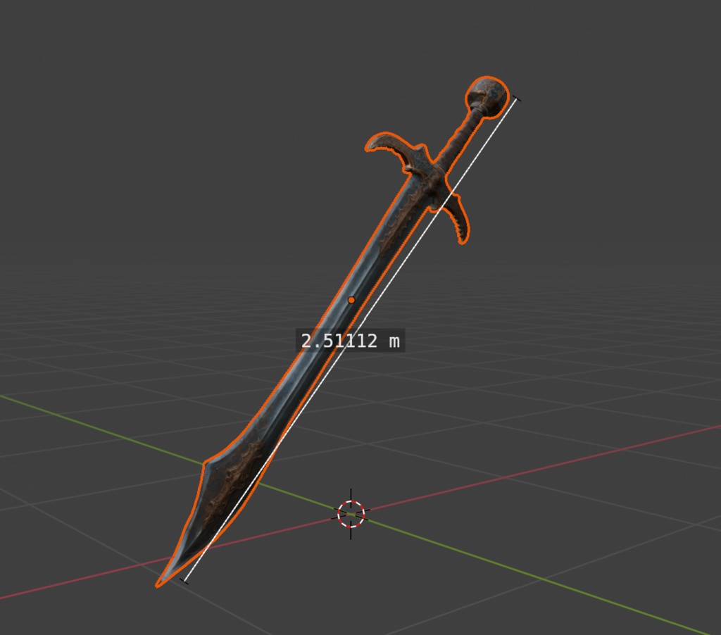 錆びた剣(3Dモデル)