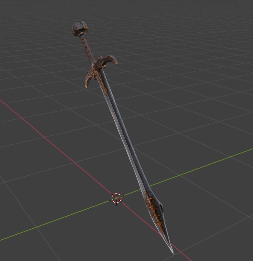 錆びた剣(3Dモデル)