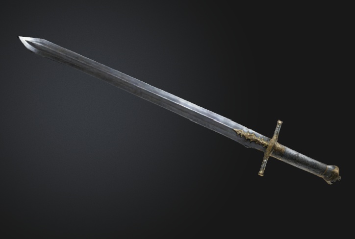 騎士の大剣(3Dモデル)