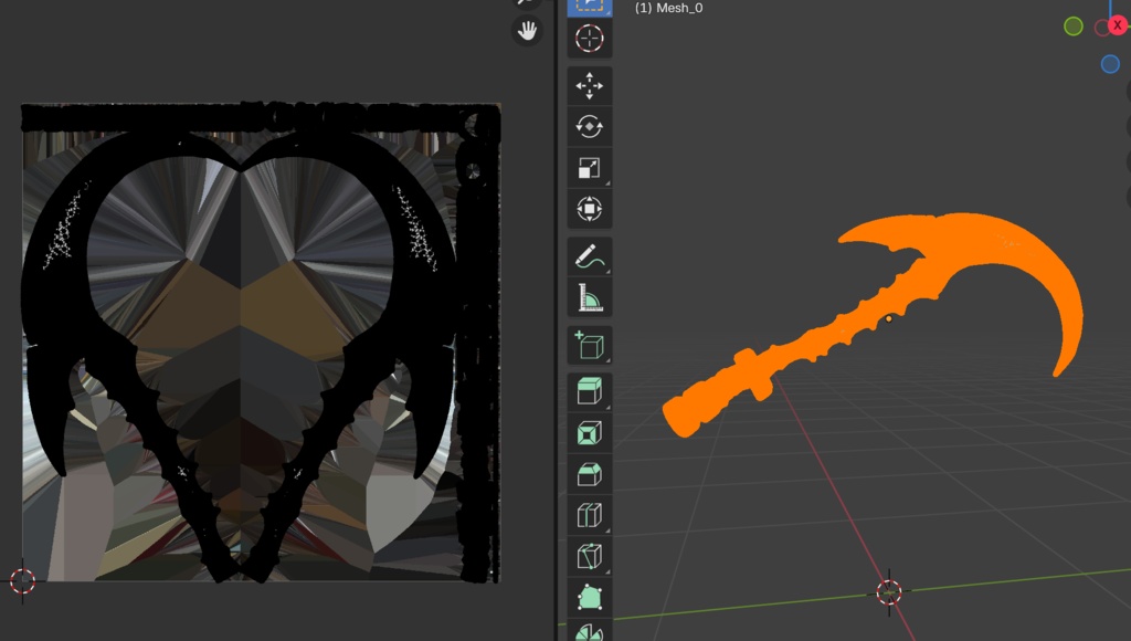 呪われた大鎌(3Dモデル)