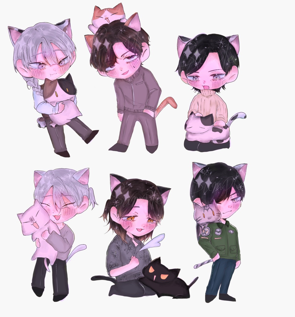 ねこの刑事ちゃん 6枚セット