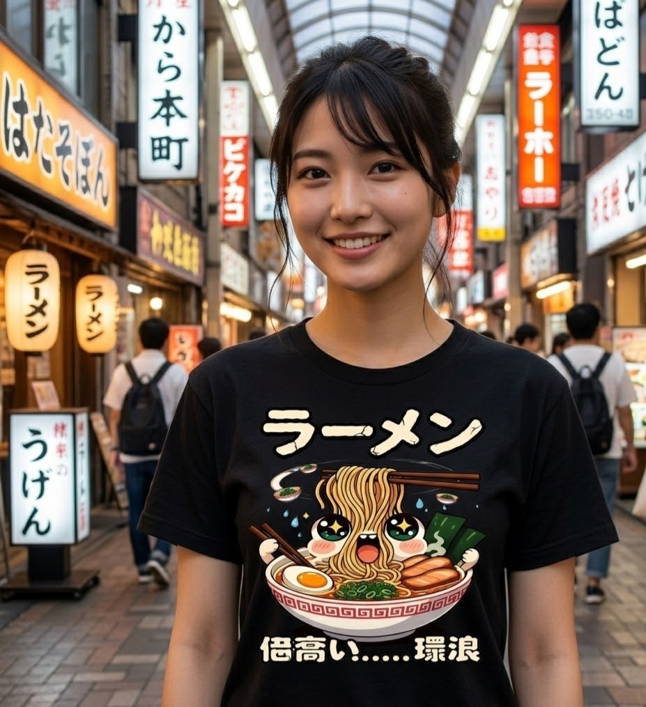 Kawaii Ramen Design Bundle – Cute Anime Food T-Shirt & Sticker Pack, Japanese Street Food Graphics Collection