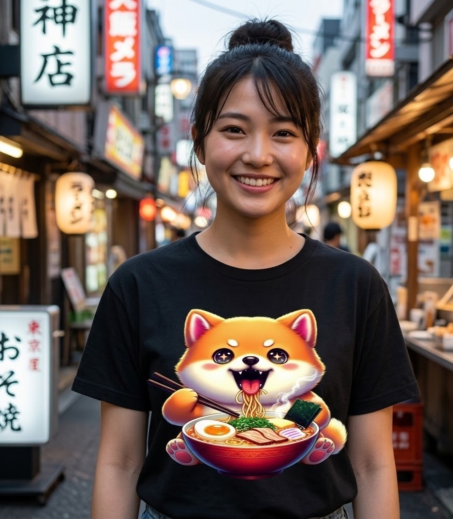 Kawaii Ramen Design Bundle – Cute Anime Food T-Shirt & Sticker Pack, Japanese Street Food Graphics Collection