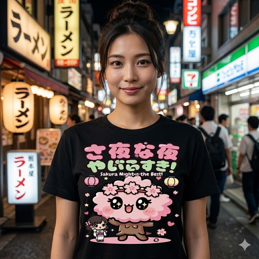 Kawaii Anime T-Shirt & Sticker Bundle โ Cute Japanese Aesthetic Designs | Printable Merch Pack