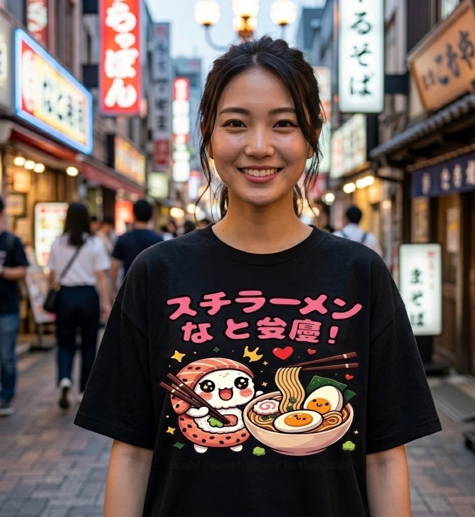 Kawaii Anime T-Shirt & Sticker Bundle โ Cute Japanese Aesthetic Designs | Printable Merch Pack
