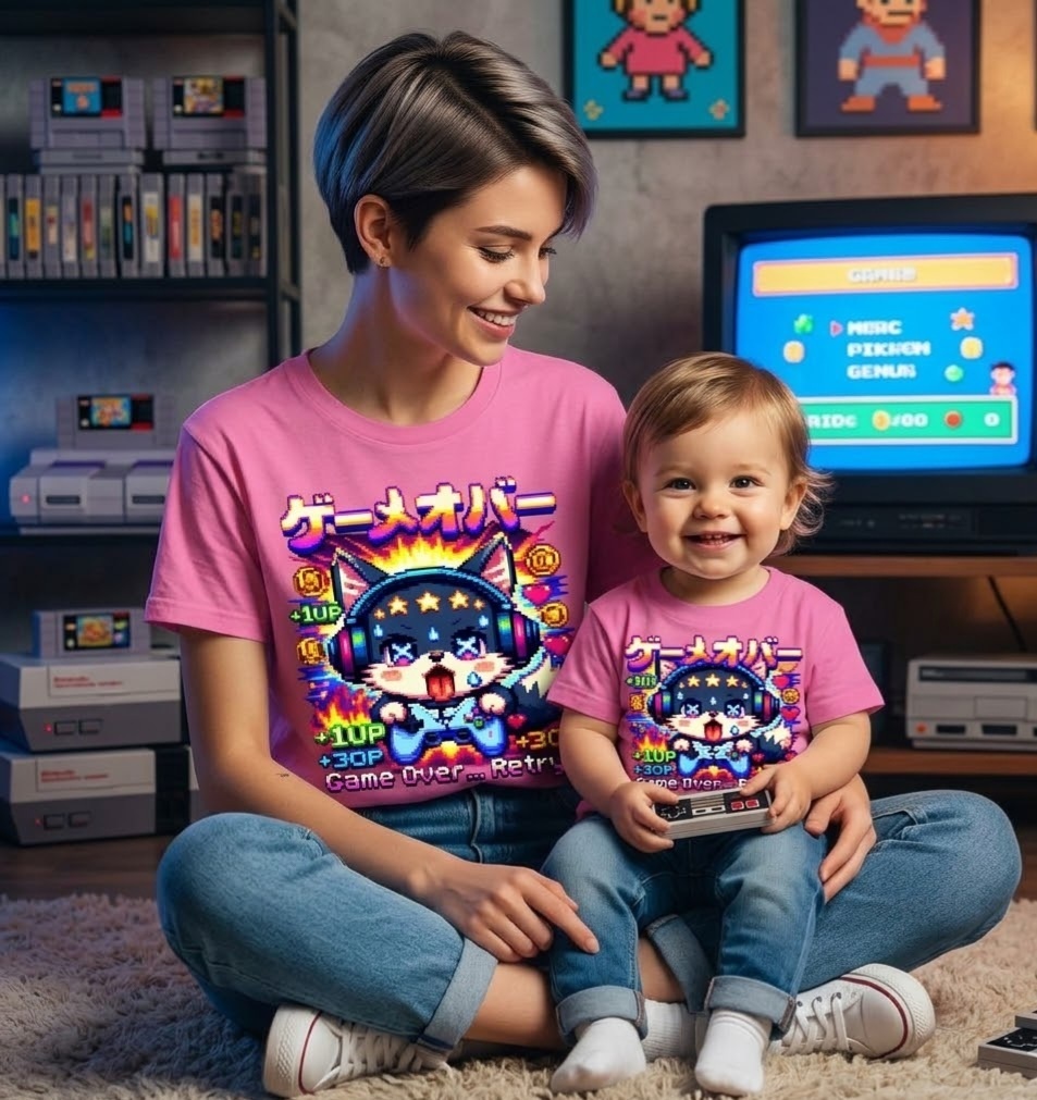 Kawaii Anime T-Shirt & Sticker Bundle โ Cute Japanese Aesthetic Designs | Printable Merch Pack