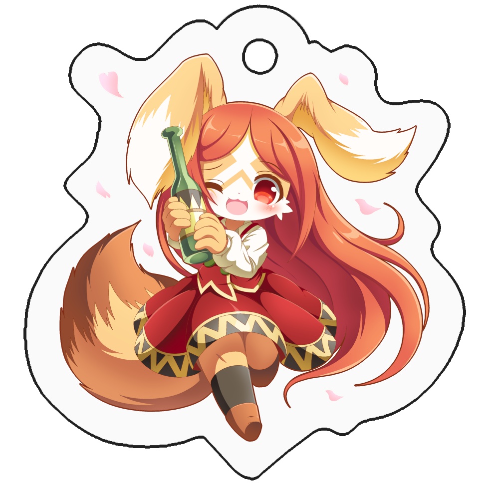 ティコちゃんお花見ver アクリルキーホルダー