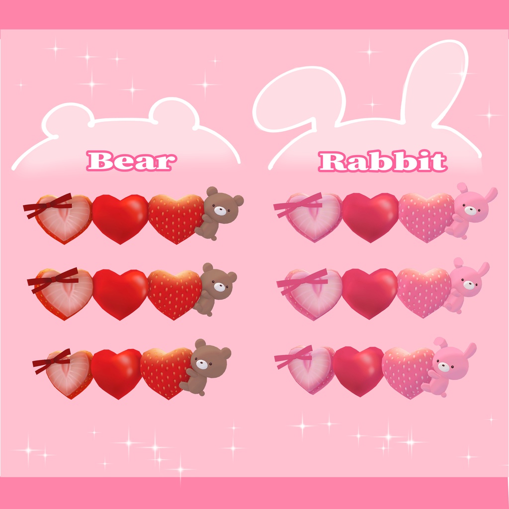 strawberry hair clip