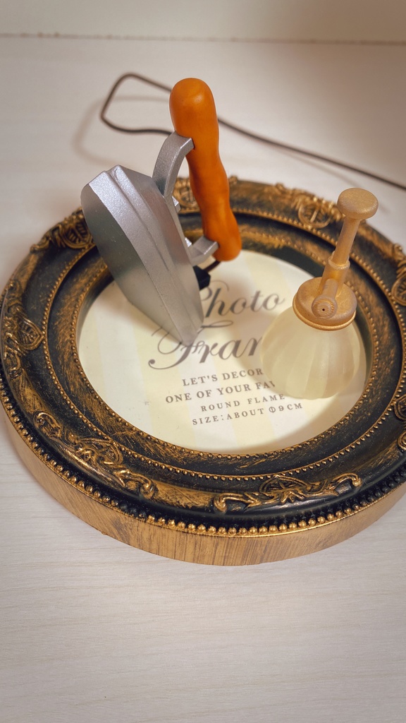 1/3スケール レトロアイロン&霧吹き