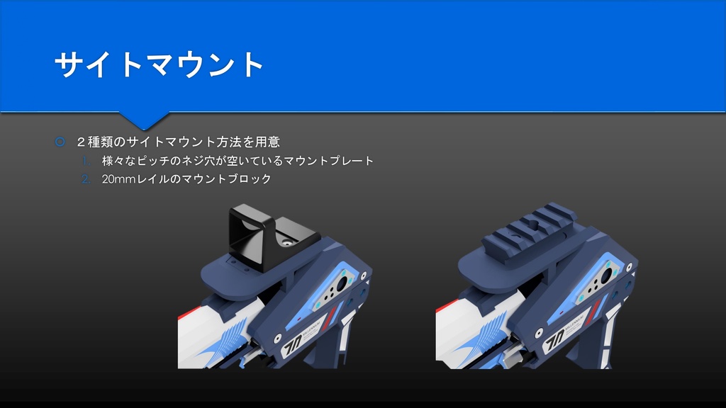 【終了】【Gen3.0】ブルアカ ノア銃 カービンキットのみ
