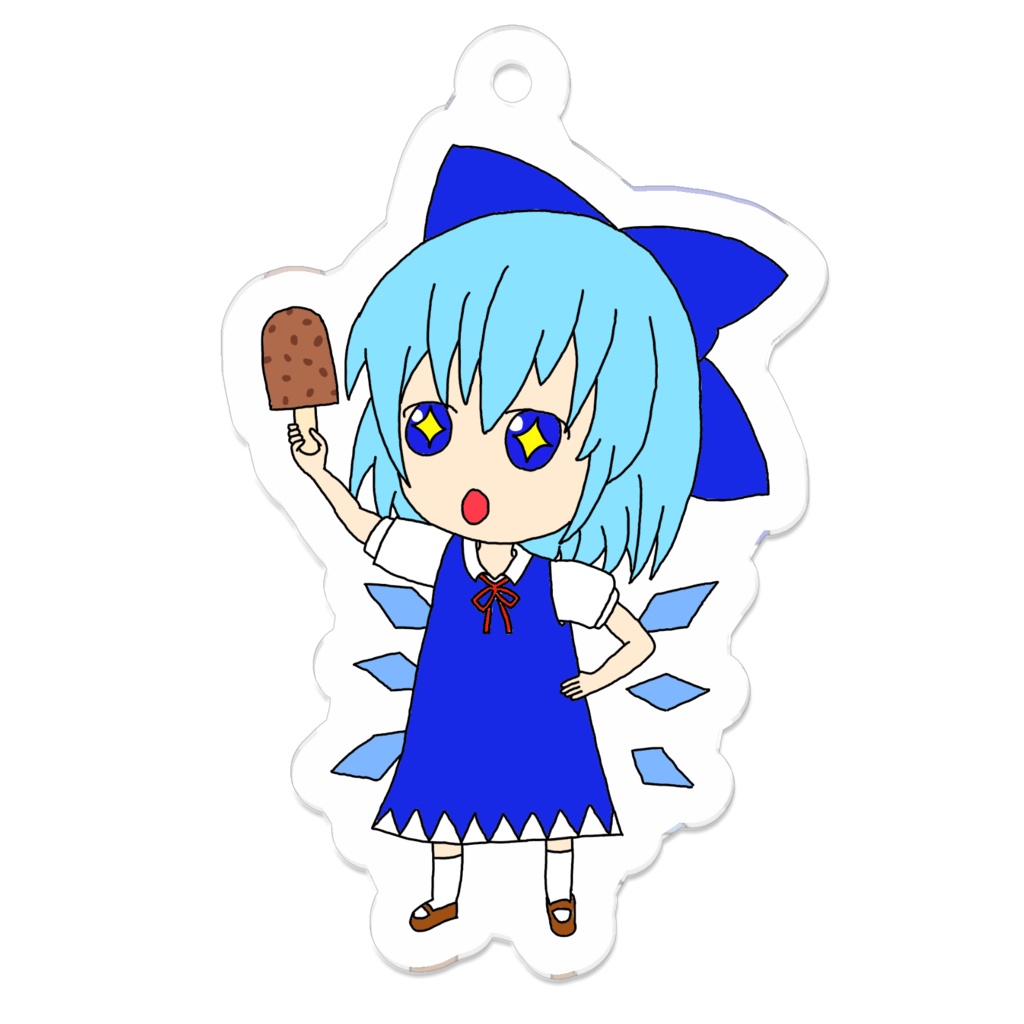 あずきバーを手にしたチルノ(アクリルキーホルダー)
