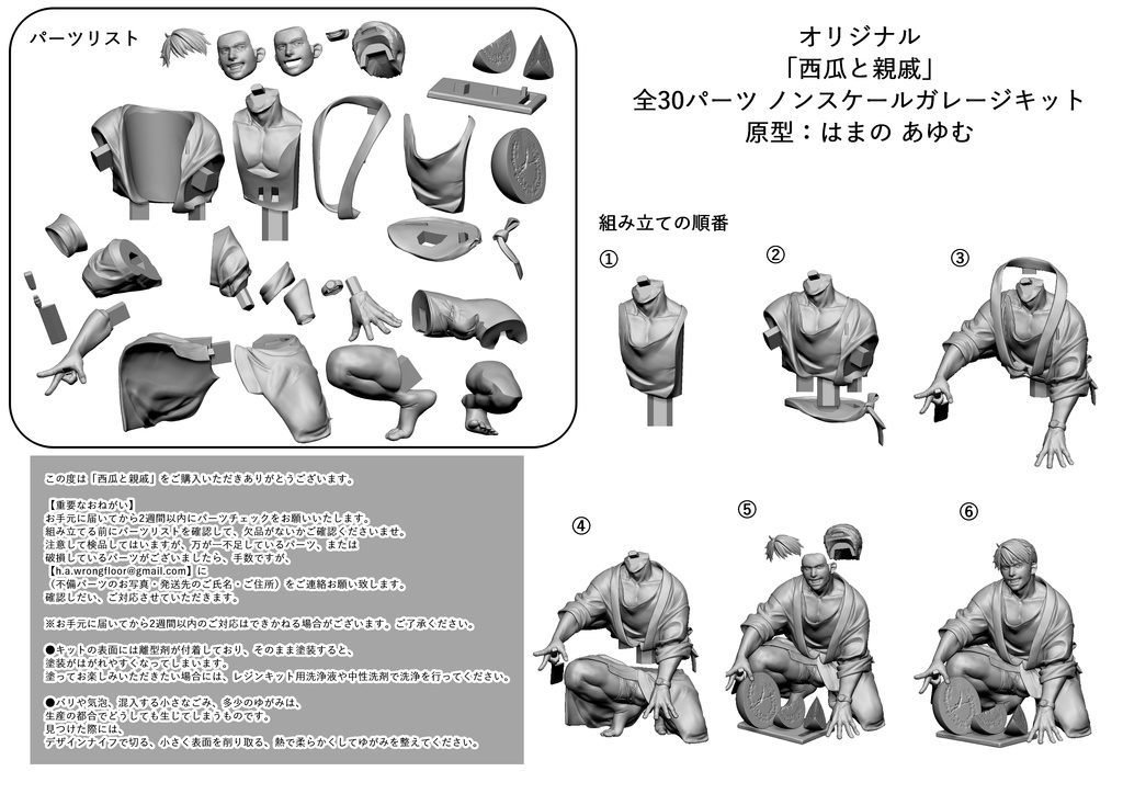 「西瓜と親戚」オリジナルガレージキット
