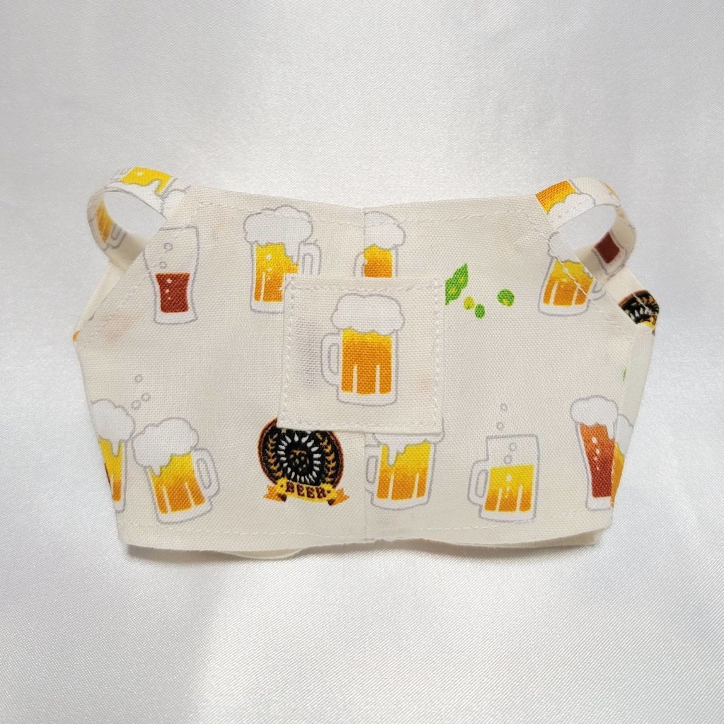 ビールのサロペット【ネイビー・アイボリー】