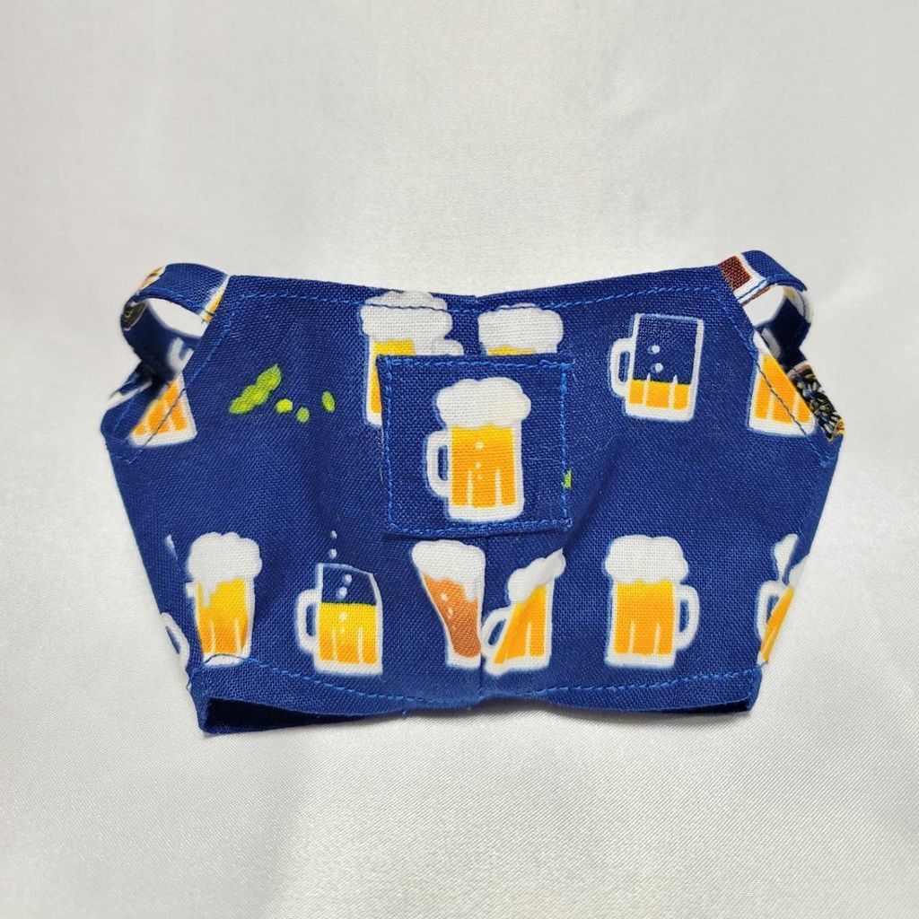 ビールのサロペット【ネイビー・アイボリー】