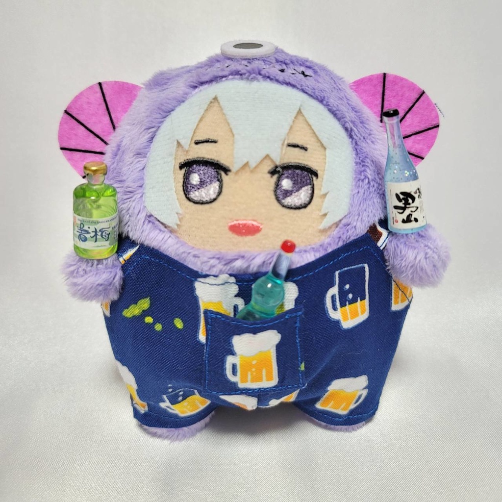 ビールのサロペット【ネイビー・アイボリー】