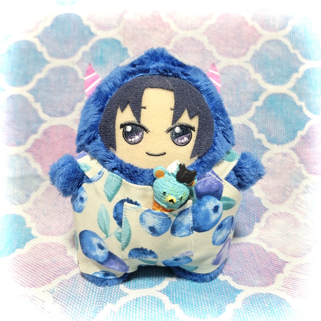 ブルーベリーのサロペット&ワンピース