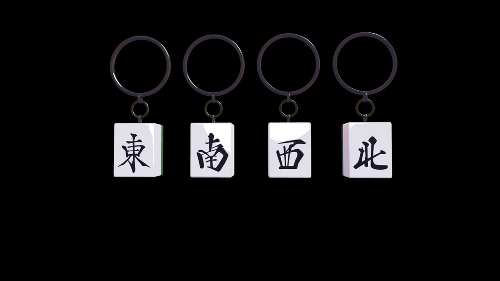 麻雀牌イヤリング 全37牌