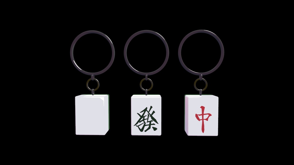 麻雀牌イヤリング 全37牌