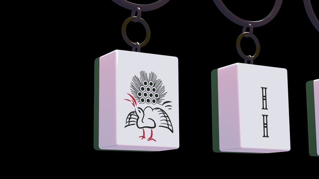 麻雀牌イヤリング 全37牌