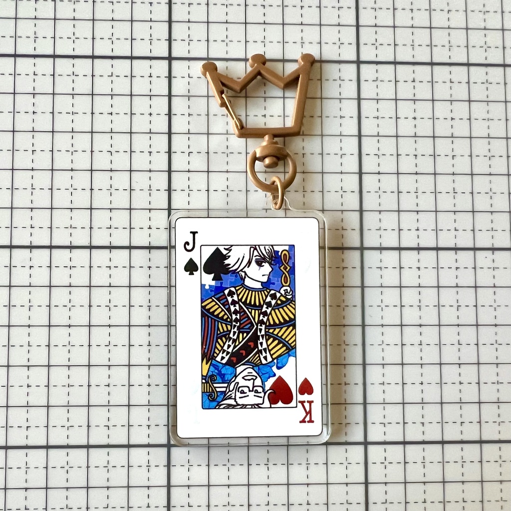 Wモリアーティ・トランプアクキー(金具:ブラウン)