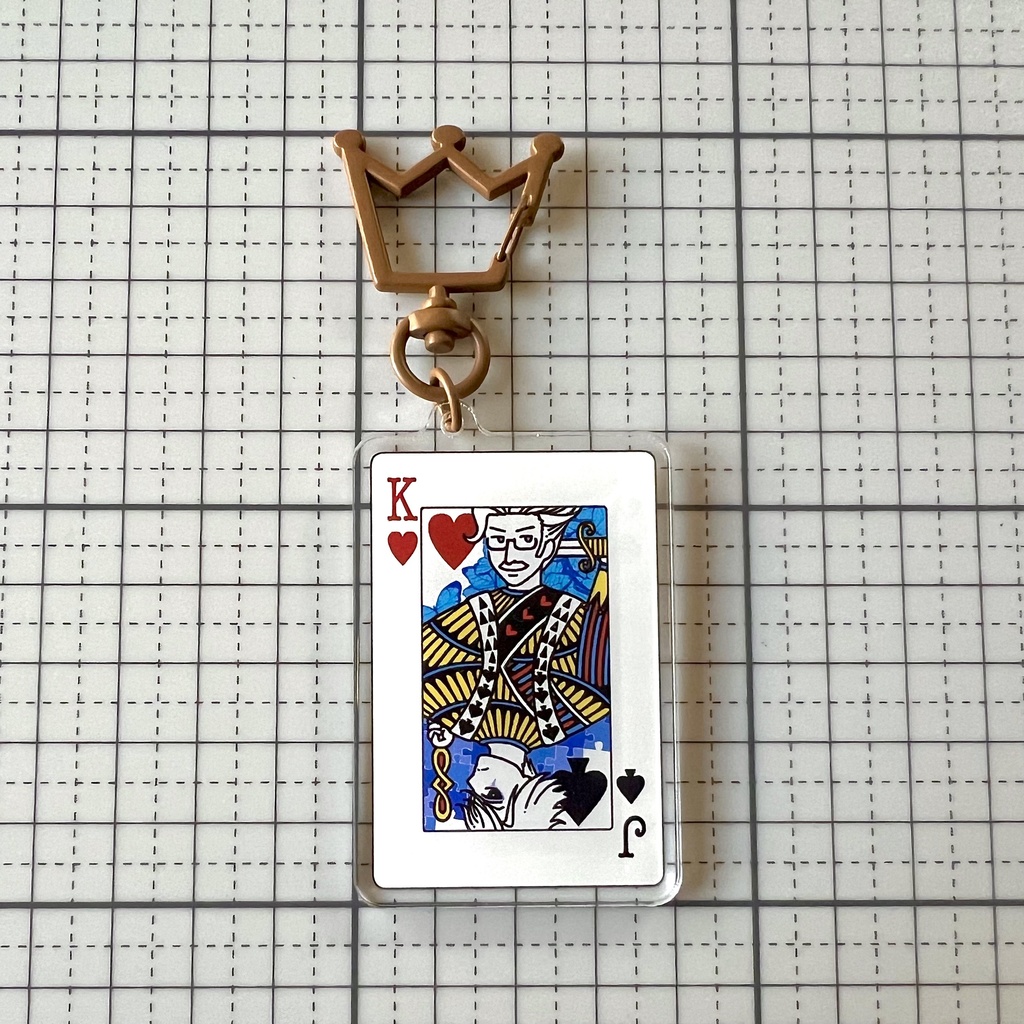 Wモリアーティ・トランプアクキー(金具:ブラウン)