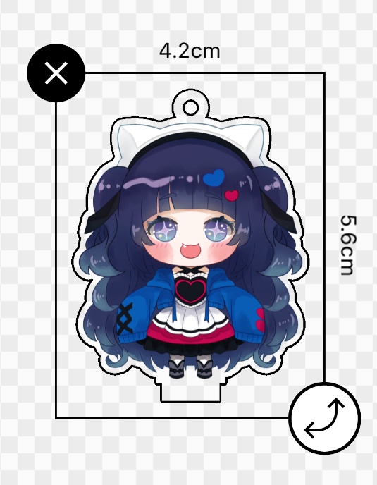 ねこみみ帽子アクキー