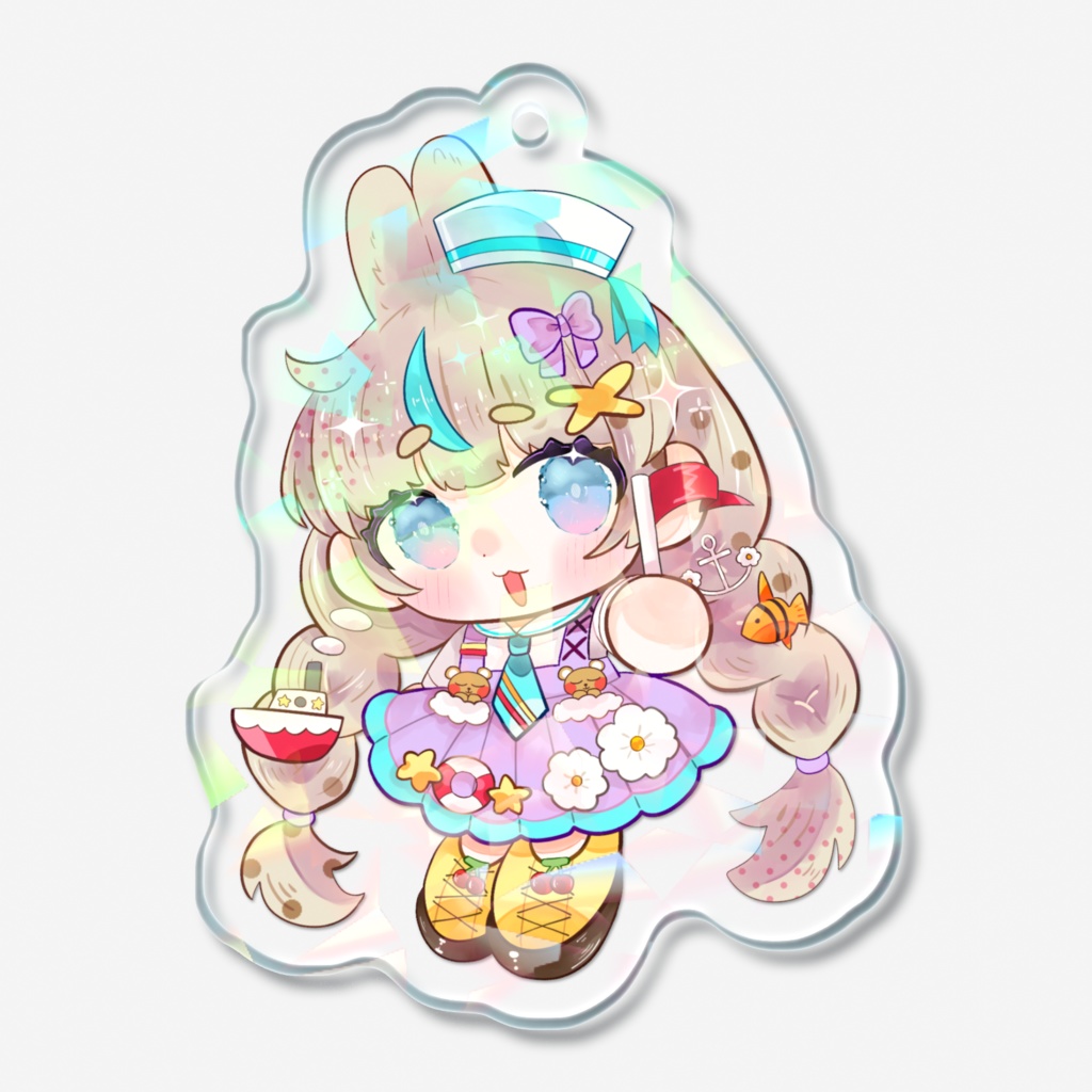 雪星るる　出航衣装　ホログラムアクリルキーホルダー