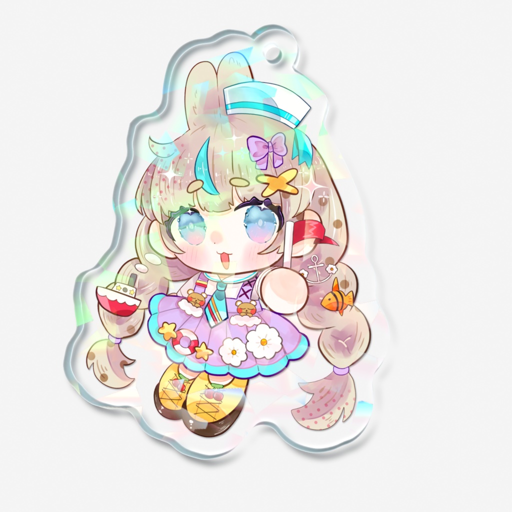 雪星るる 出航衣装 ホログラムアクリルキーホルダー