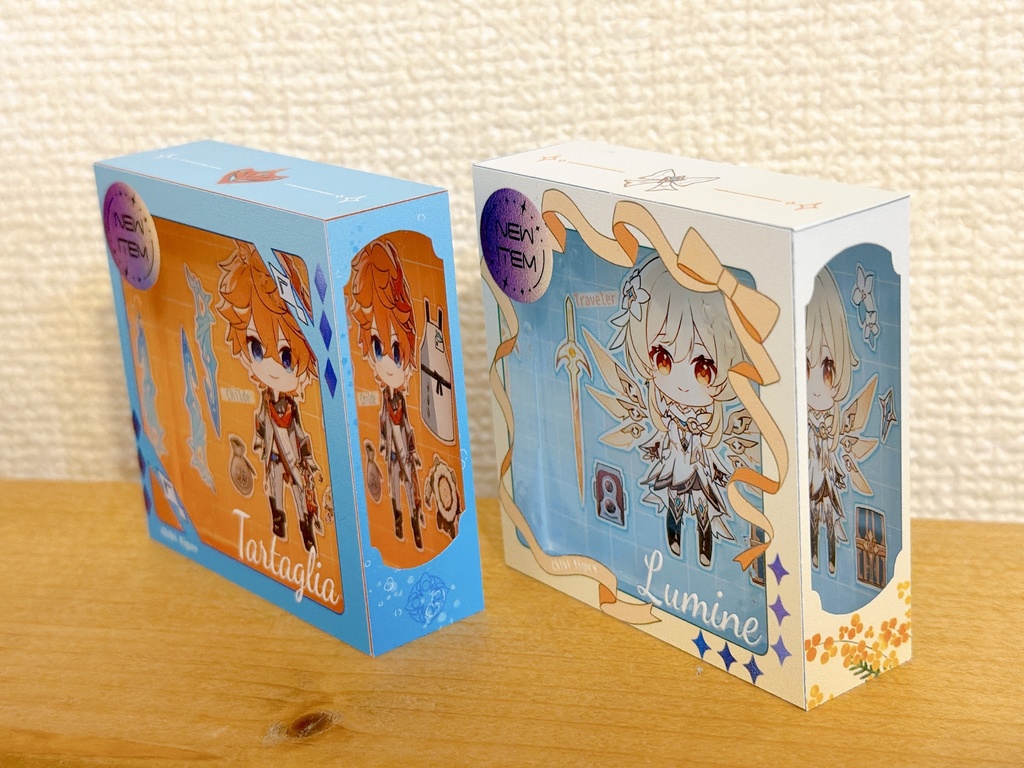 フィギュア箱風アクリルブロック