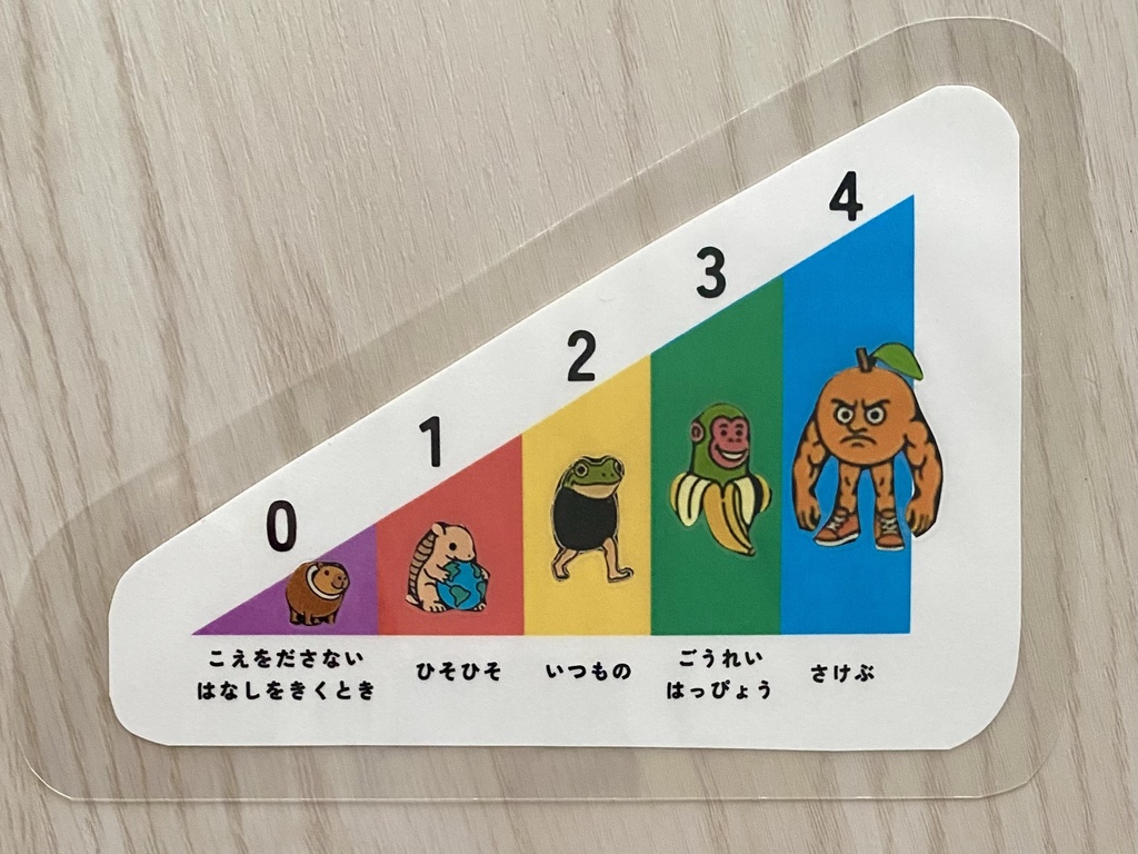 声のものさし|声の大きさ|療育・家庭向け|こえのスケールPDF