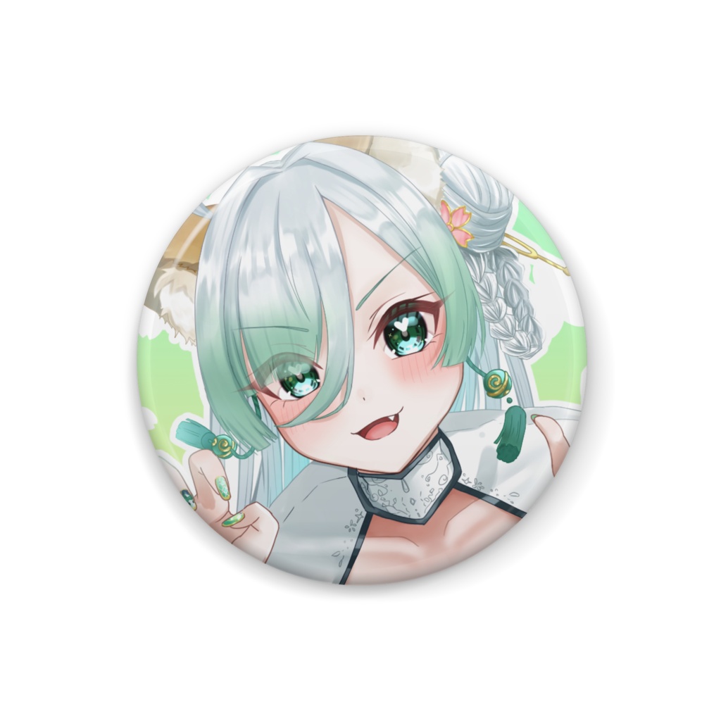 和服ネギ吉 缶バッジ