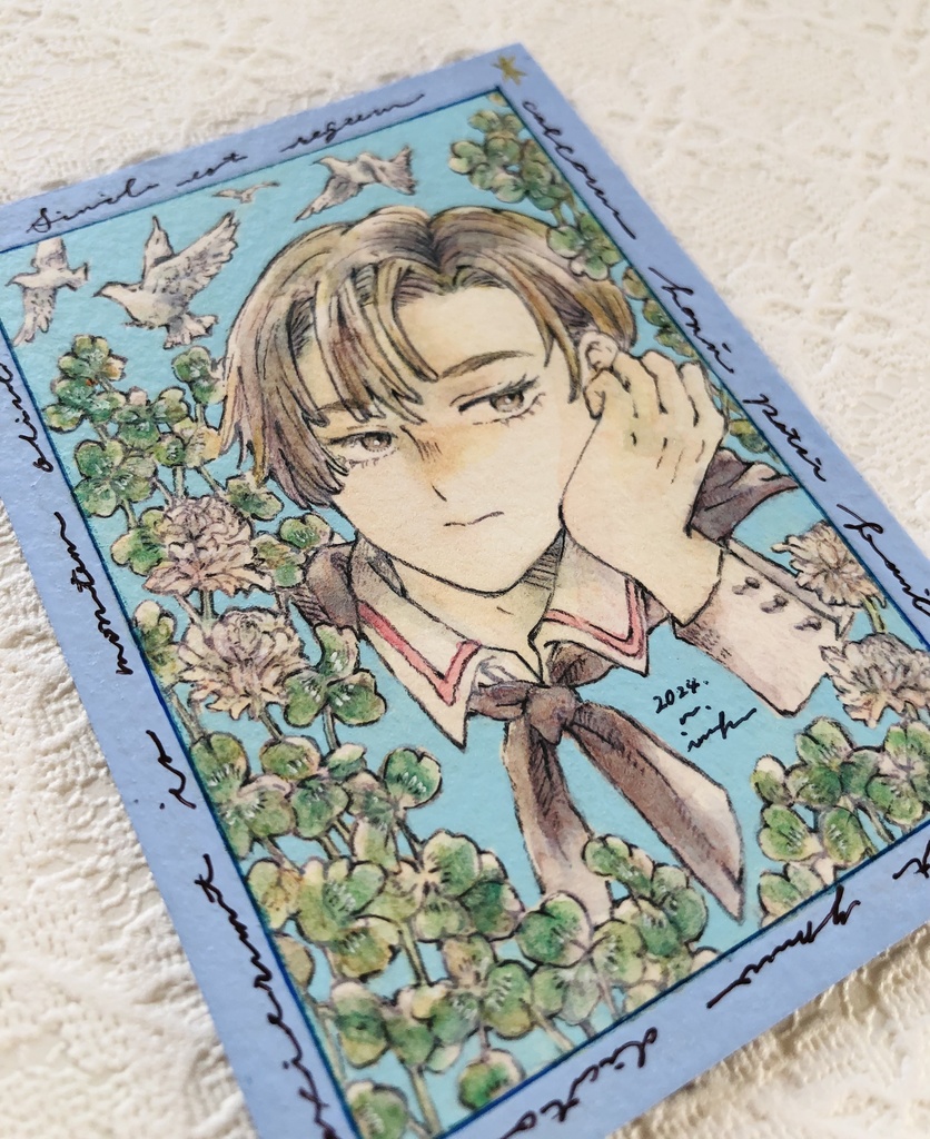 ATC原画┊ シロツメクサ