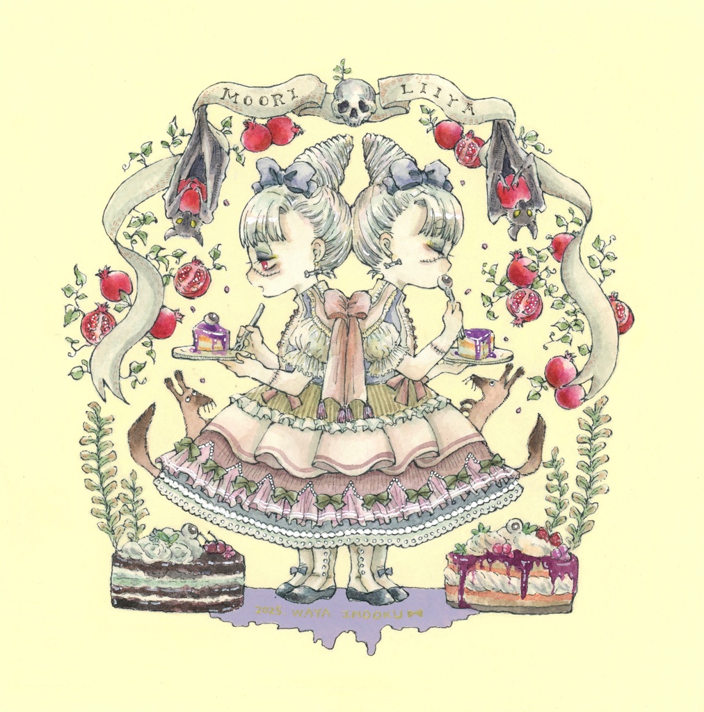 額装原画作品『MOORI&LIIYA′s CAKE』