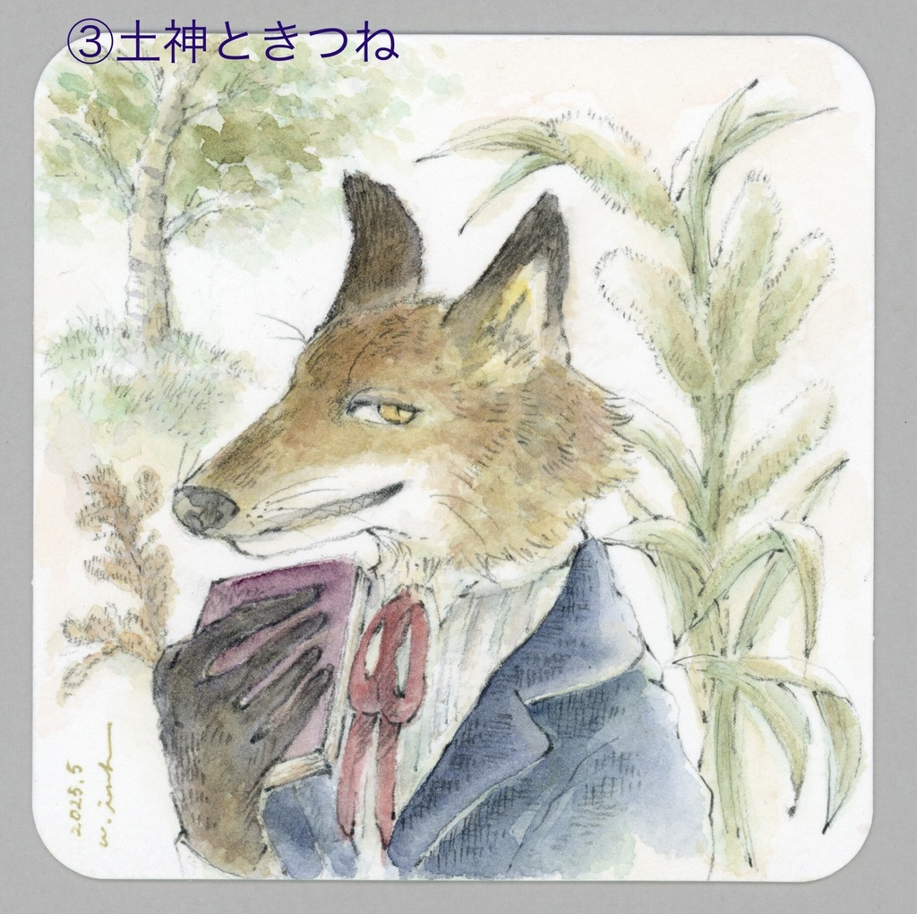 ミニ原画作品┊ てのひらペーパー①~③