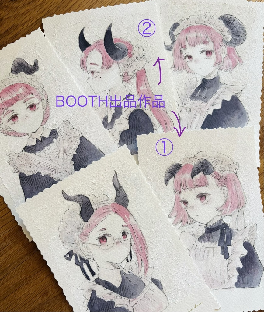 ドローイング原画①②