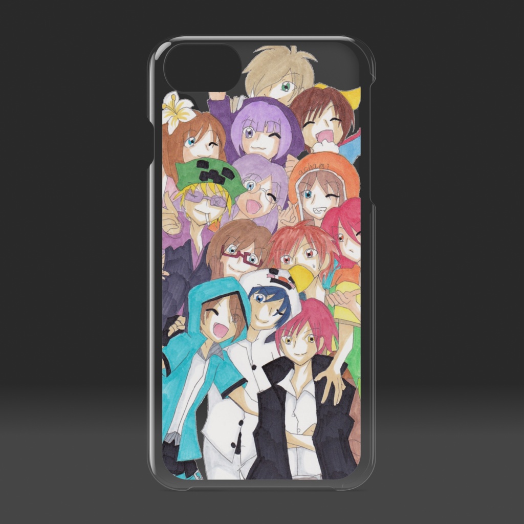 あかがみん&ワラクラ&ハイスクールズ クリアiPhoneケース - iPhone 6 / 7 / 8